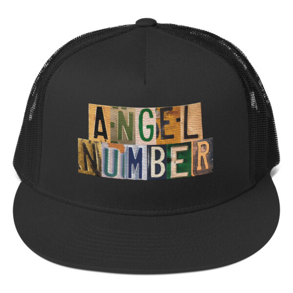 Angel Number License Plate Trucker Hat